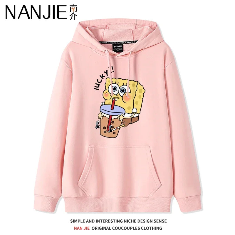 SpongeBob Pastel Pink Sweatshirt - Chill Vibes