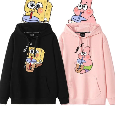 Black SpongeBob Hoodie - Loungewear (Streetwear)
