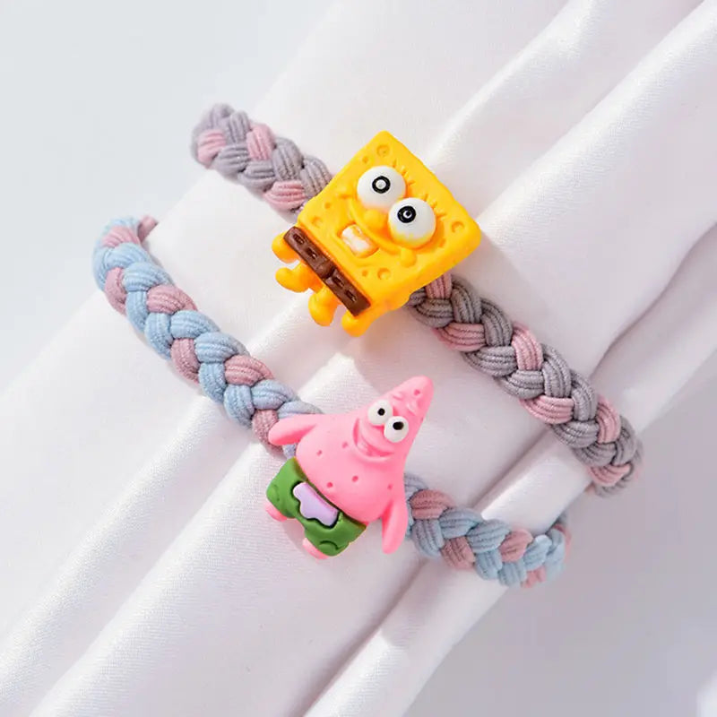 SpongeBob Bracelets - Braided Friendship Duo