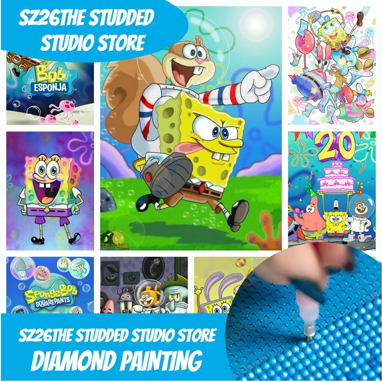SpongeBob Diamond Painting - Birthday