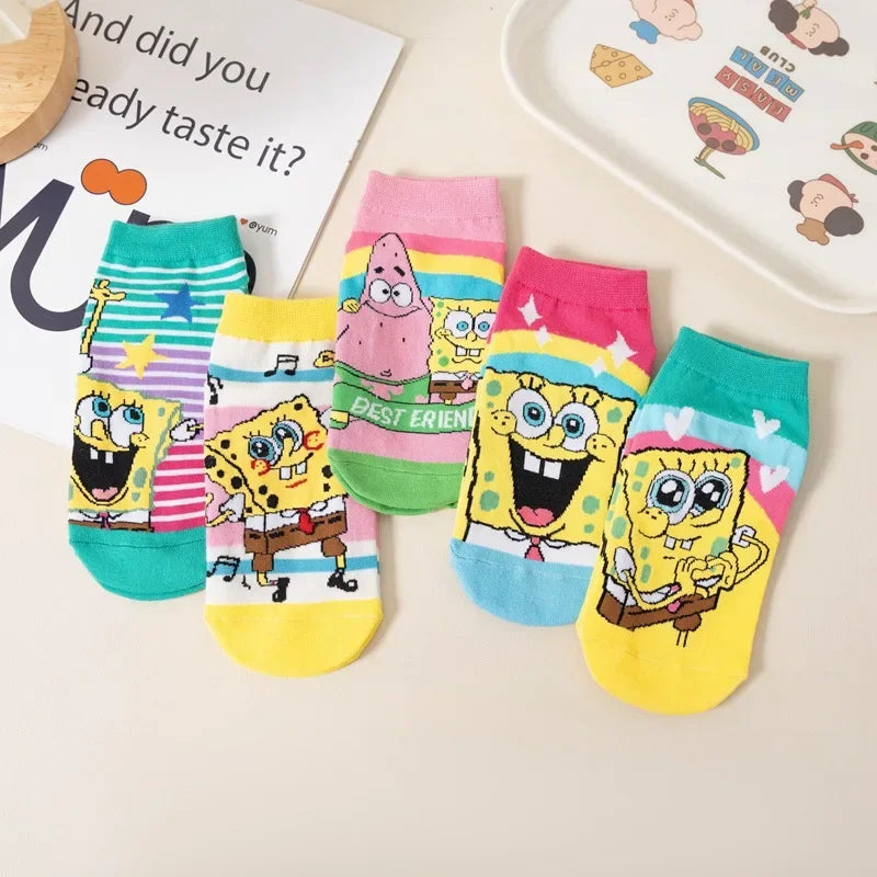 SpongeBob SquarePants Ankle Socks - Shooting Stars