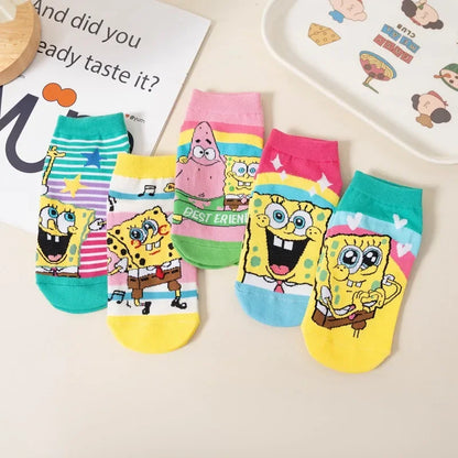 SpongeBob SquarePants Ankle Socks - Shooting Stars