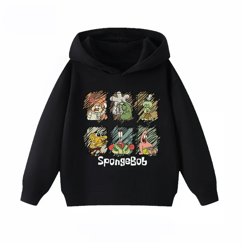 SpongeBob White Sweatshirt - SpongeBob's Funny Faces