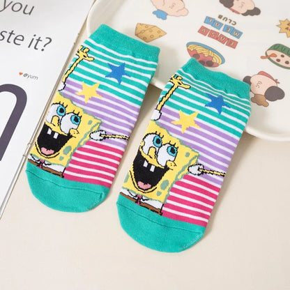 SpongeBob SquarePants Ankle Socks - Musical Notes
