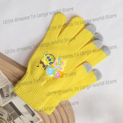 SpongeBob Touchscreen Gloves - SpongeBob and Patrick