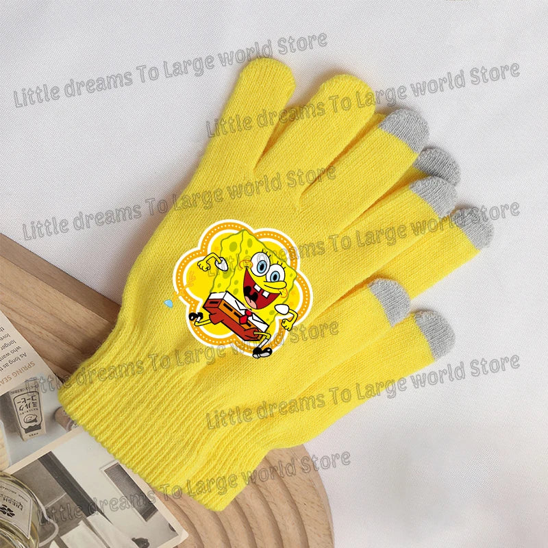SpongeBob Touchscreen Gloves - SpongeBob and Patrick