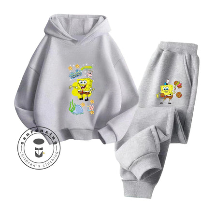 SpongeBob Tracksuit Set - Red & Black Pants