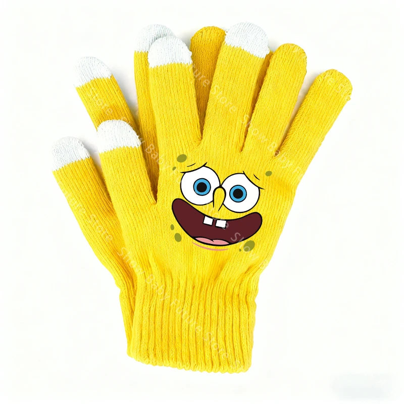 SpongeBob Touchscreen Gloves - SpongeBob Face