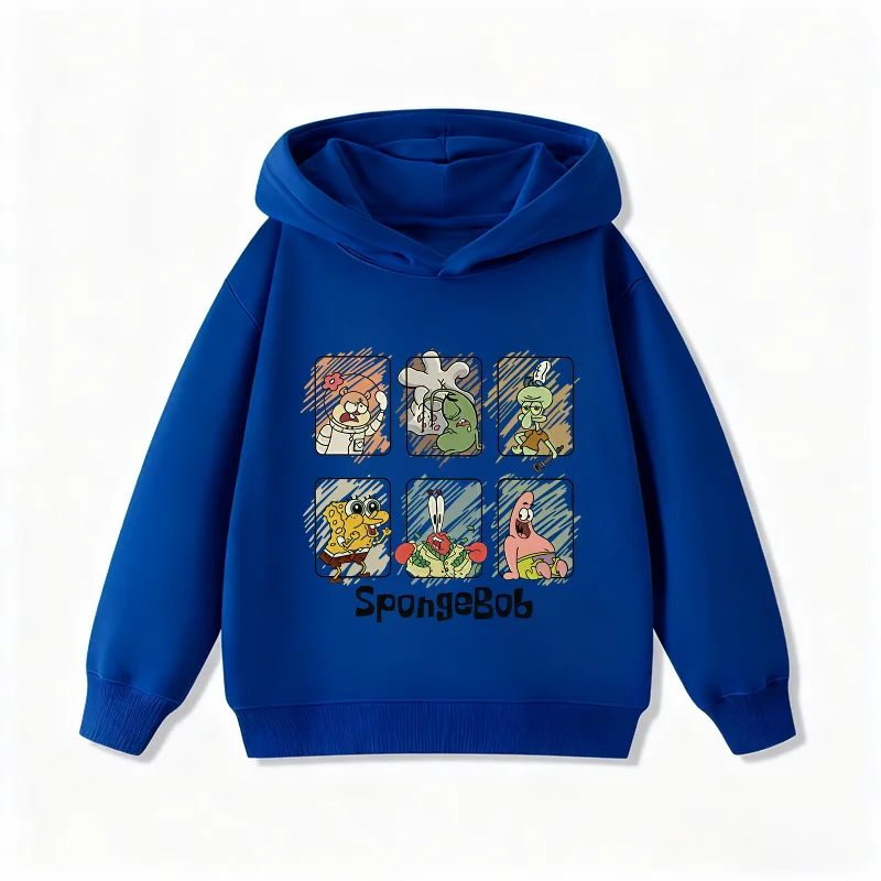 SpongeBob White Sweatshirt - SpongeBob's Funny Faces