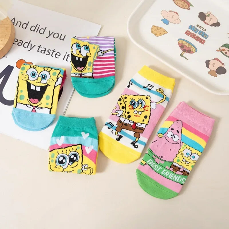 SpongeBob SquarePants Ankle Socks - Musical Notes