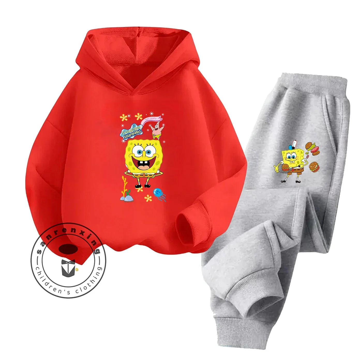 SpongeBob Sportswear Set - Royal Blue & Black Trousers
