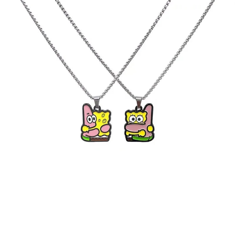 SpongeBob Couple Necklaces - Duo Pendants