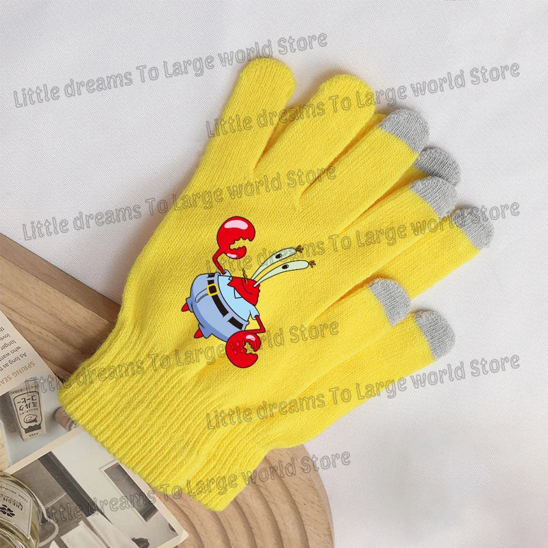 SpongeBob Touchscreen Gloves - SpongeBob and Patrick