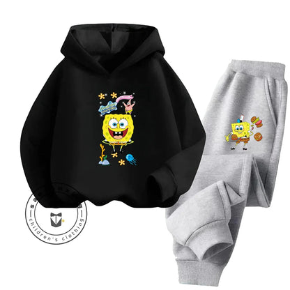 SpongeBob Set - Pink & Black Pants