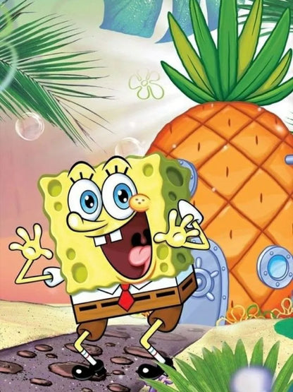 SpongeBob Diamond Painting - Birthday