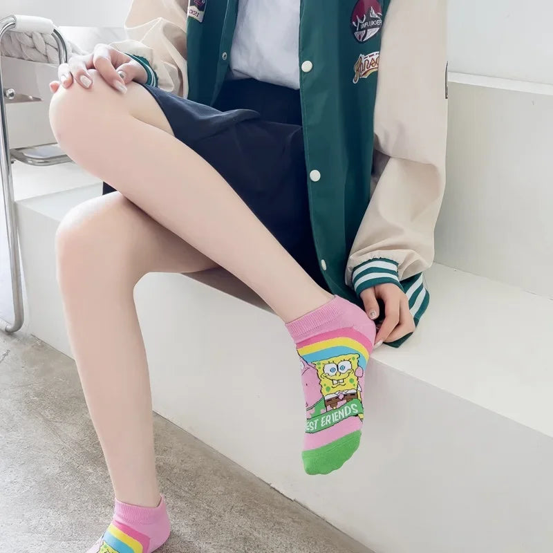 SpongeBob SquarePants Ankle Socks - Shooting Stars
