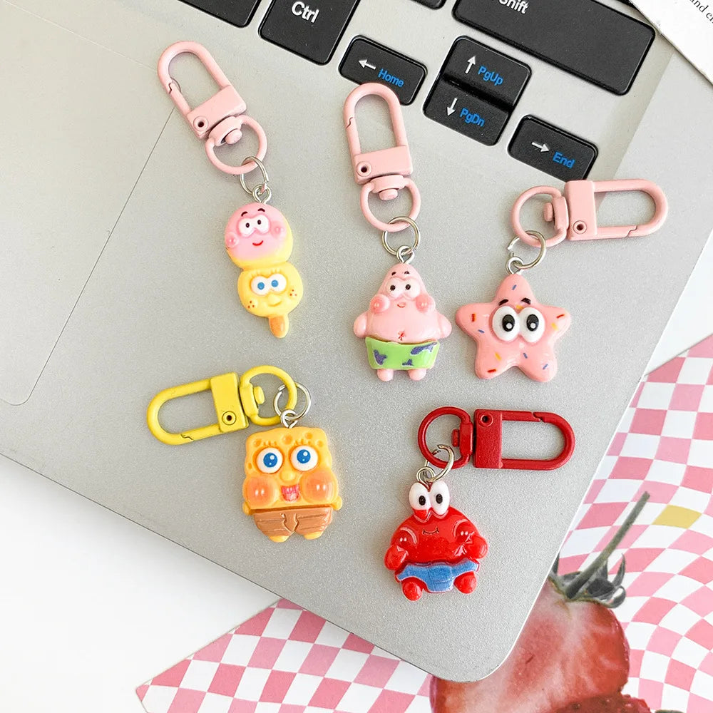 SpongeBob SquarePants Keychain - Colored Carabiner