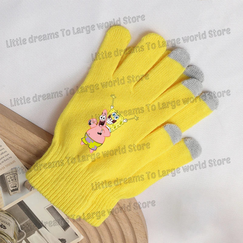 SpongeBob Touchscreen Gloves - SpongeBob and Patrick