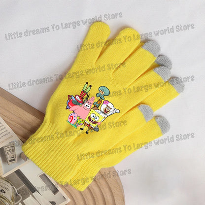 SpongeBob Touchscreen Gloves - SpongeBob and Patrick
