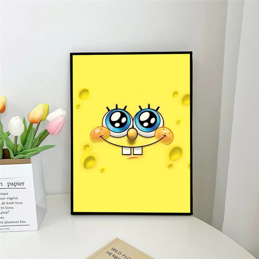 Poster Bob l'Éponge : visage kawaii