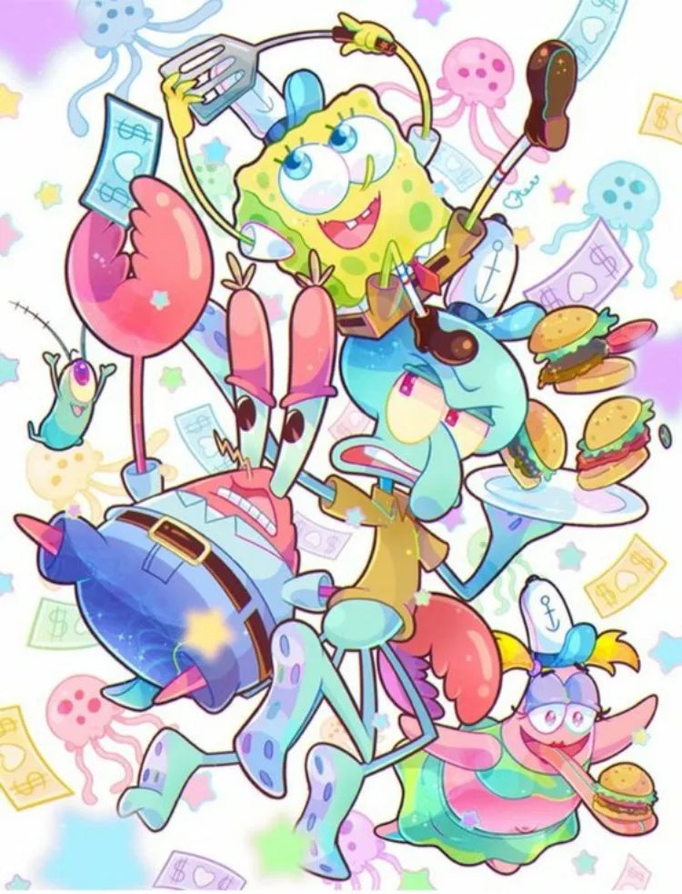 SpongeBob Diamond Painting - Birthday
