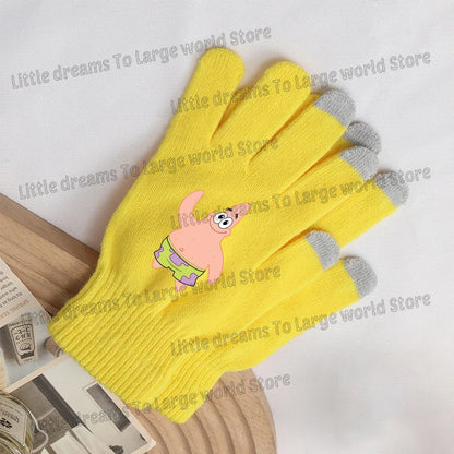 SpongeBob Touchscreen Gloves - SpongeBob and Patrick