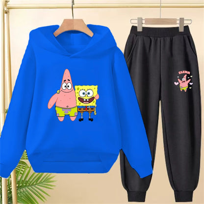 SpongeBob Gray Set - Sleek Design (Top & Bottom)
