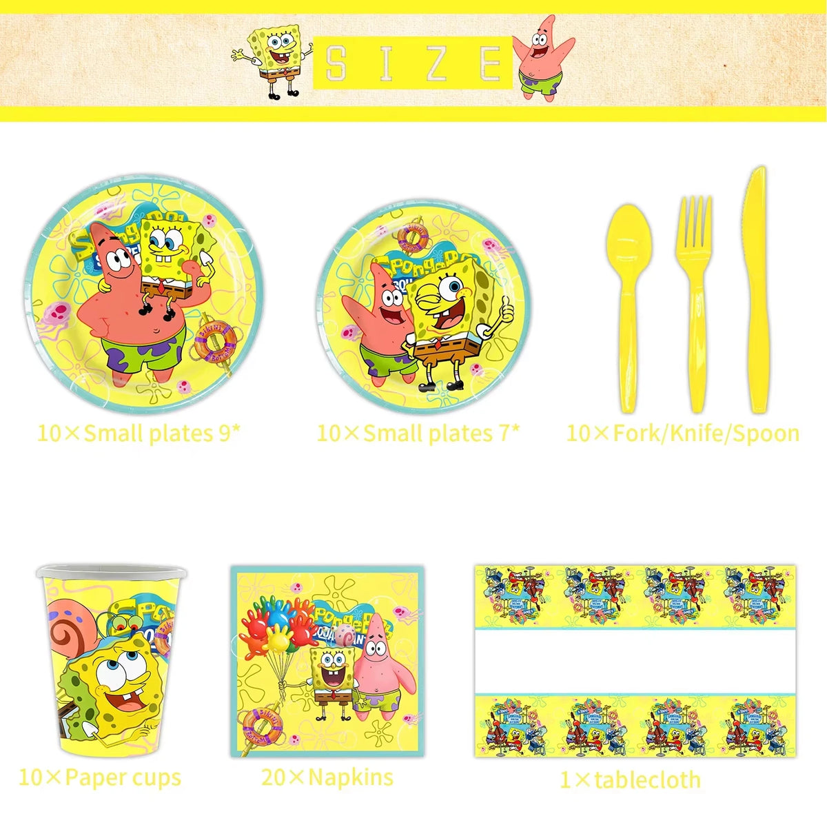 SpongeBob Birthday Banner - Festive