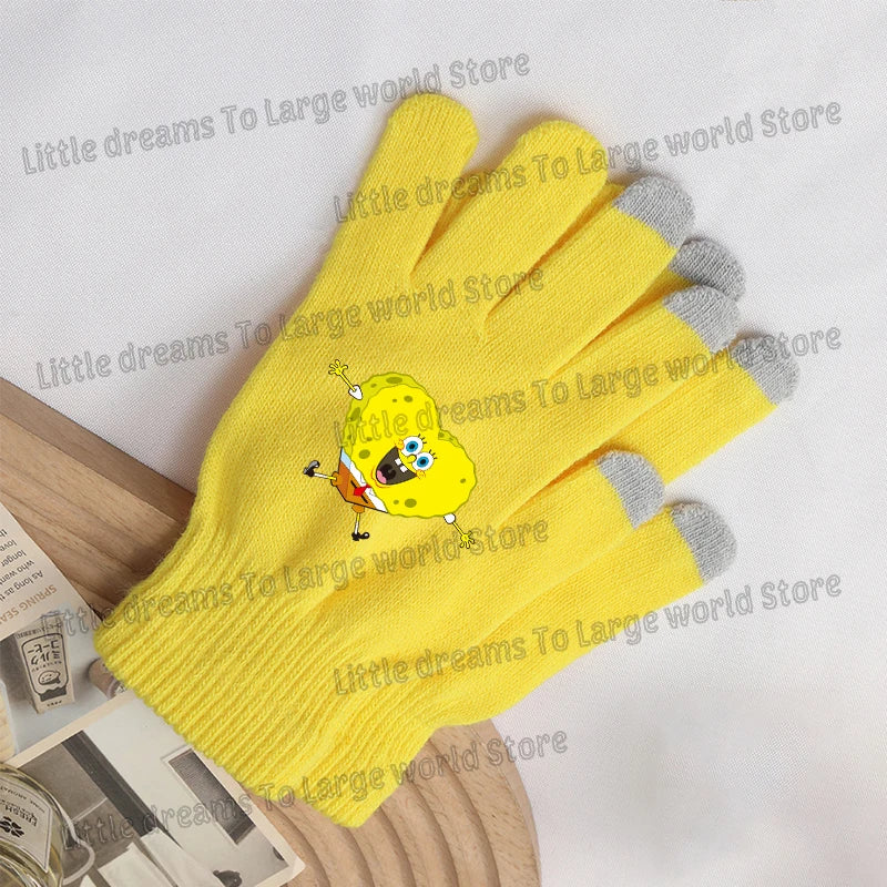 SpongeBob Touchscreen Gloves - SpongeBob and Patrick