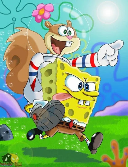 SpongeBob Diamond Painting - Birthday