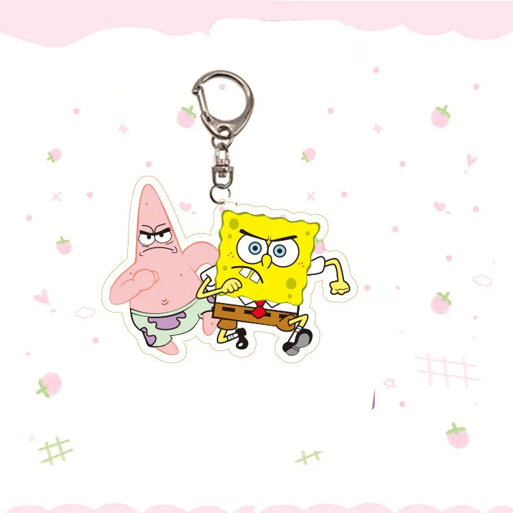 SpongeBob SquarePants Keychain - SpongeBob and Patrick