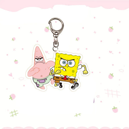 SpongeBob SquarePants Keychain - SpongeBob and Patrick
