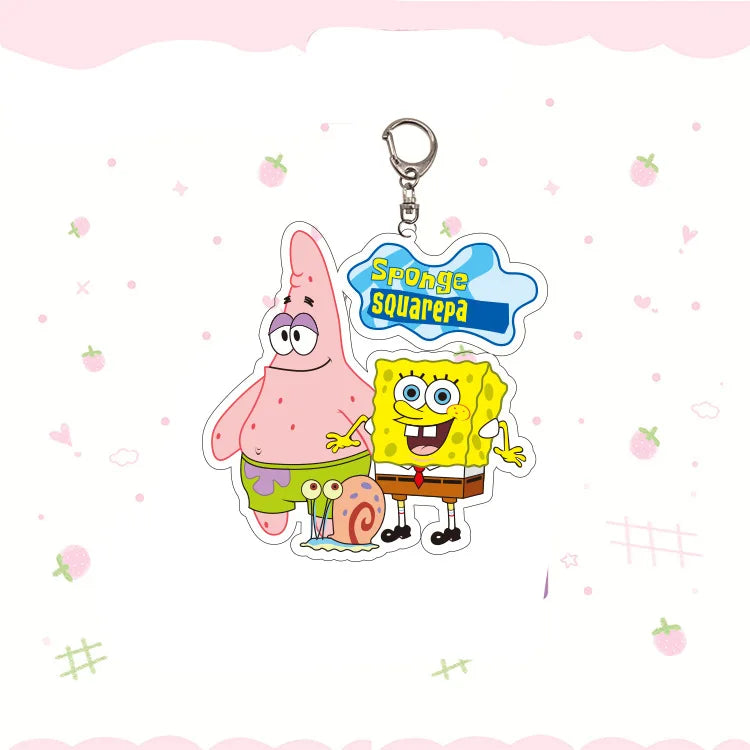 SpongeBob SquarePants Keychain - SpongeBob and Patrick