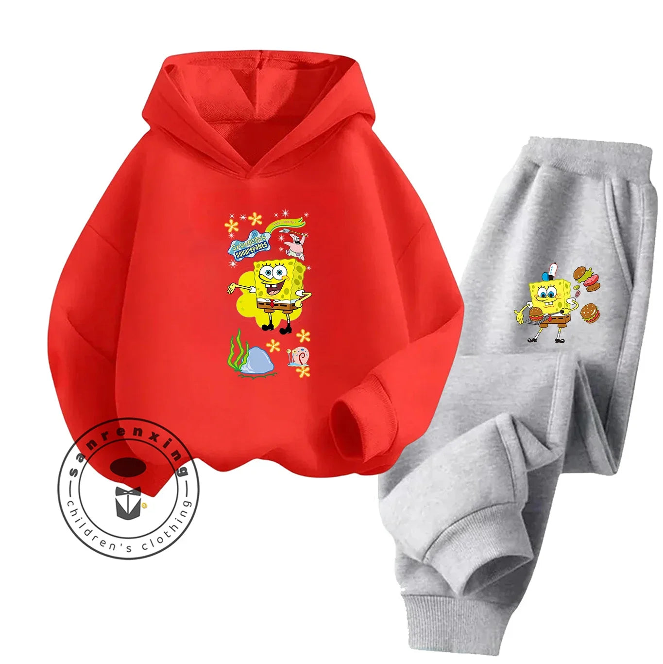 SpongeBob Relax Set - Yellow & Grey Bottoms