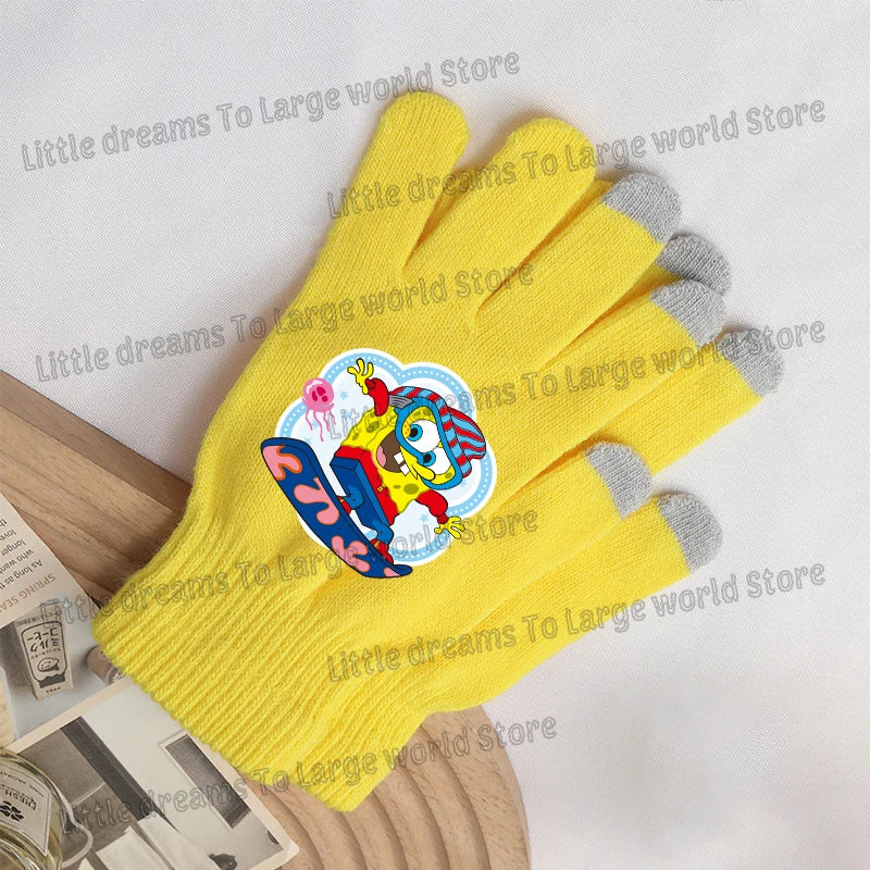 SpongeBob Touchscreen Gloves - SpongeBob and Patrick