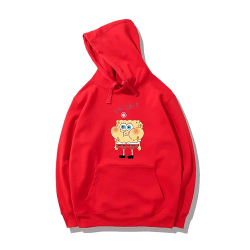 Sweat rouge vif Bob l'Éponge : Bob debout