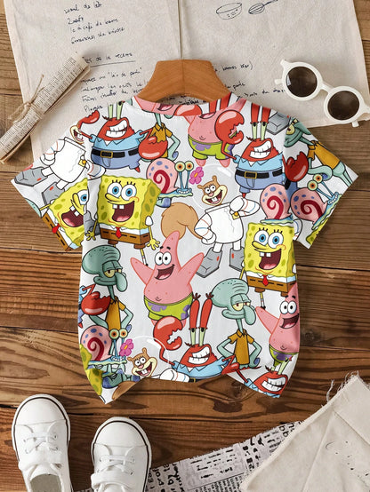 SpongeBob T-Shirt - Full Print Characters