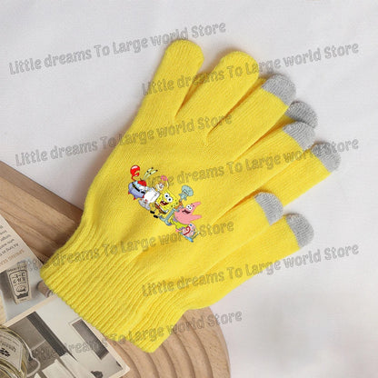 SpongeBob Touchscreen Gloves - SpongeBob and Patrick