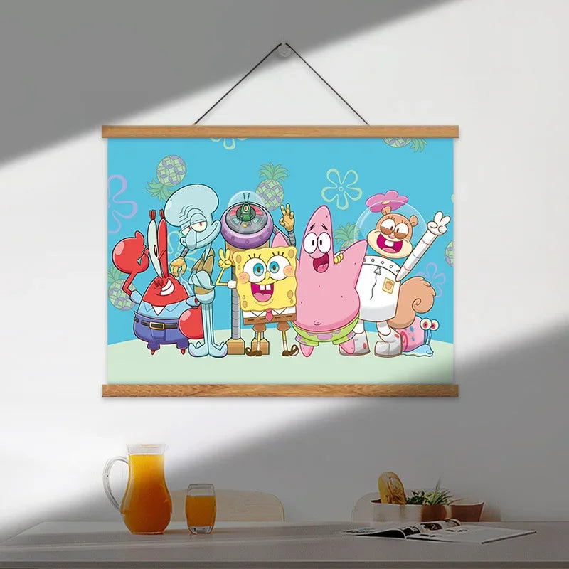 SpongeBob SquarePants Painting - Bikini Bottom Trio