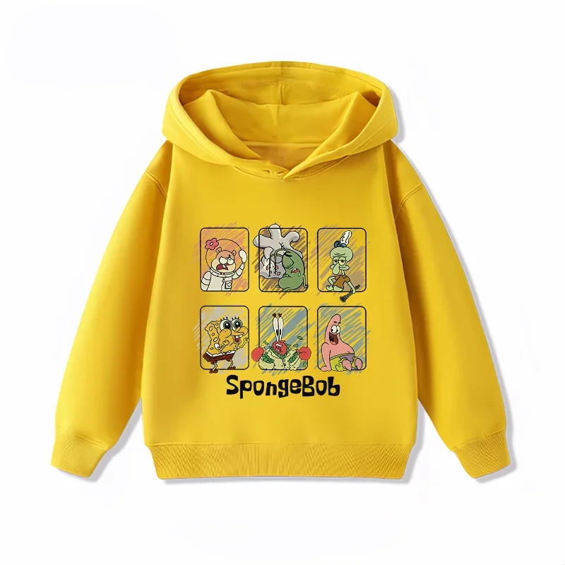 SpongeBob White Sweatshirt - SpongeBob's Funny Faces