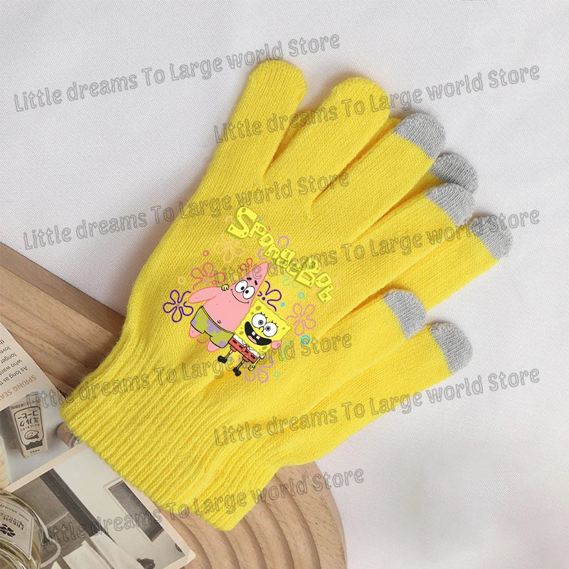 SpongeBob Touchscreen Gloves - SpongeBob and Patrick