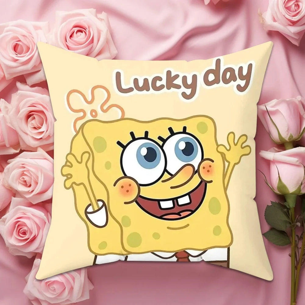 SpongeBob Cushion Cover - Lucky Day