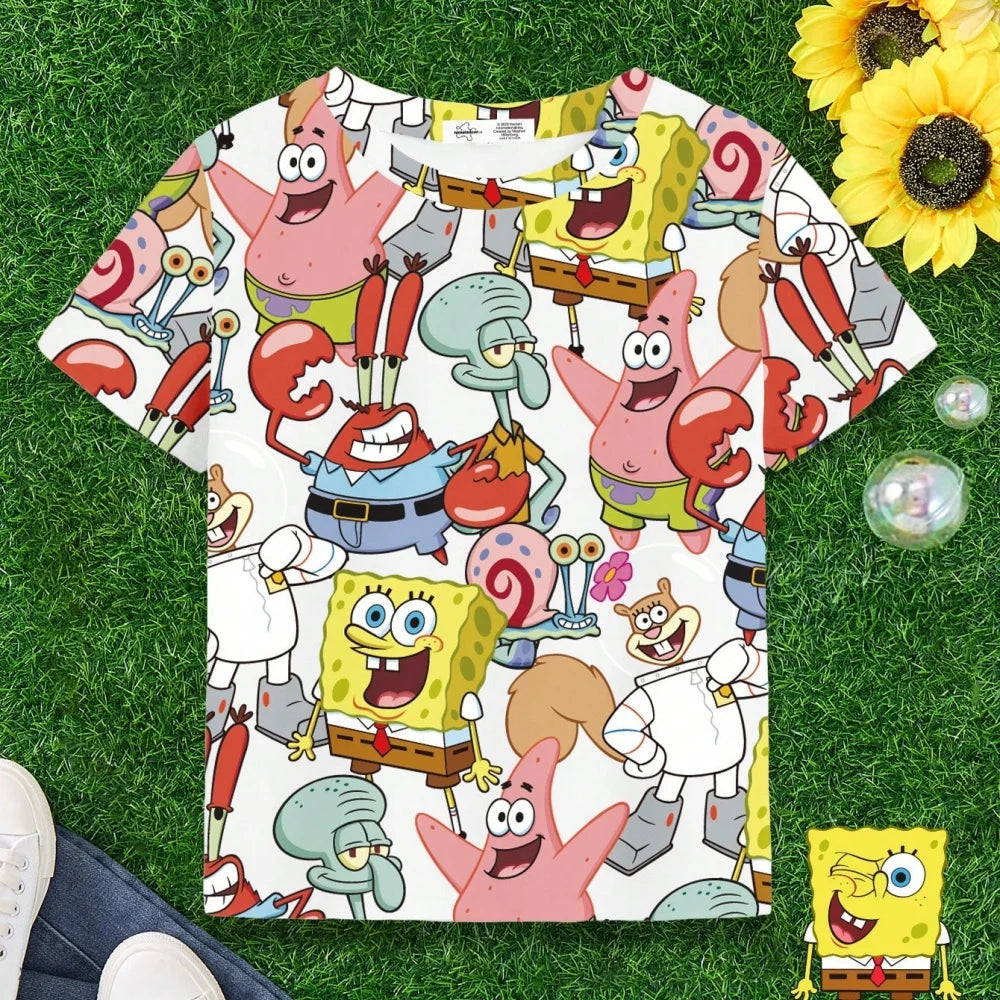 SpongeBob T-Shirt - Full Print Characters