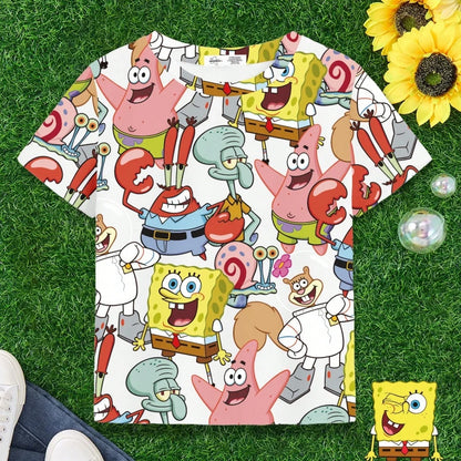 SpongeBob T-Shirt - Full Print Characters