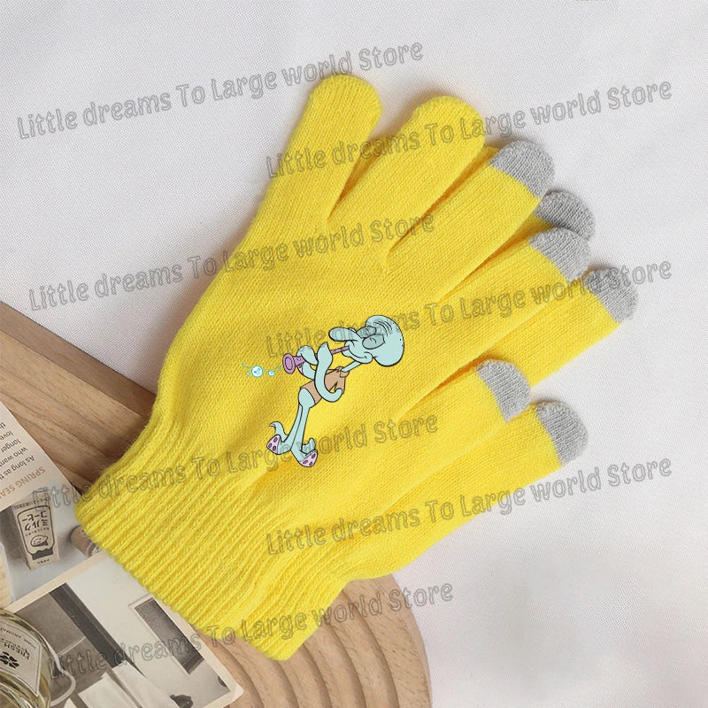 SpongeBob Touchscreen Gloves - SpongeBob and Patrick