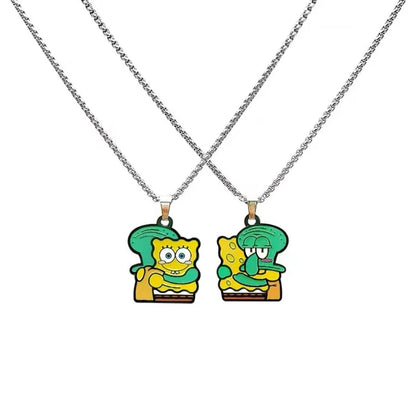SpongeBob Couple Necklaces - Duo Pendants