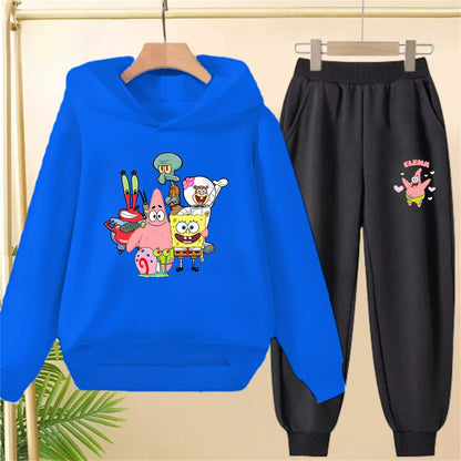 SpongeBob Gray Set - Sleek Design (Top & Bottom)