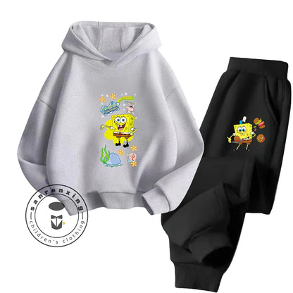 SpongeBob Relax Set - Yellow & Grey Bottoms
