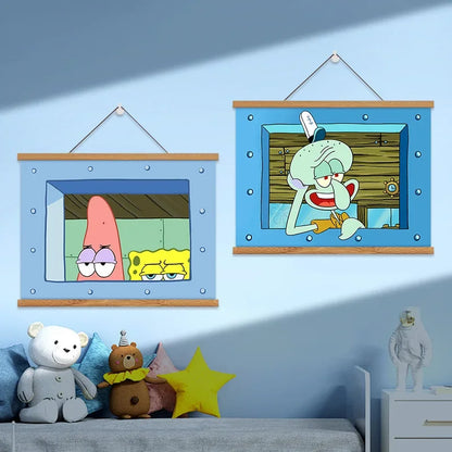 SpongeBob SquarePants Painting - Bikini Bottom Trio