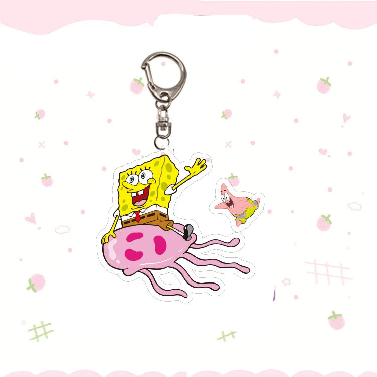 SpongeBob SquarePants Keychain - SpongeBob and Patrick